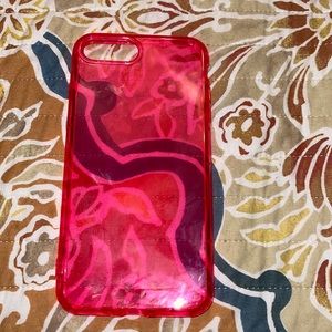 Pink neon iPhone 8 Plus case
